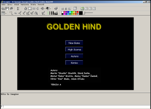 Golden Hind - menu