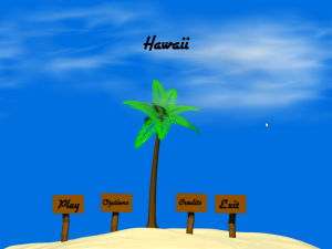 Hawaii - menu